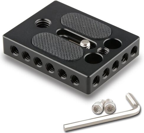 CAMVATE Camera Baseplate with 1/4" & 3/8" Thread Hole for DSLR Camera Cage Rig - 1578 in Saudi Arabia