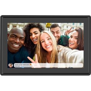 Feelcare 15.6 Inch 16GB WiFi Picture Frame with FHD 1920x1080 IPS Display,Touch Screen,Send Photos or Small Videos from Anywhere in The World, Wall Mountable, Portrait and Landscape(Black)