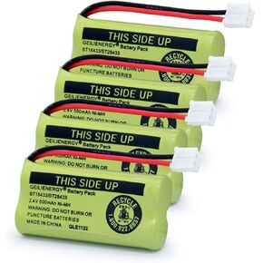 GEILIENERGY BT18433 BT28433 BT184342 BT284342 BT1011 BT-1011 Replacement Battery Compatible with Cordless Phone CS6209 CS6219 CS6229 DS6151 89-1330-01-00 CPH-515D (Pack of 4)