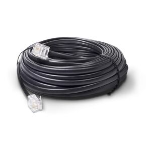 THE CIMPLE CO 50 FT Phone Cord for Landline - Modular Phone Line Cord for Fax, Printer, AIO, and Office Machines - 2 Conductor (2 Pin, 1 Line) Telephone Cable Extension 50 Feet (15 Meters), Black in Kuwait