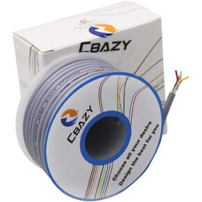 CBAZY 2547 26 AWG Control Cable Copper Wire Shielded Audio Cable Headphone Cable Signal Line 4-core 6 Meter Grey