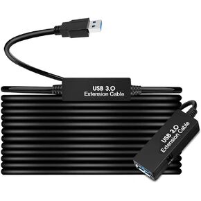 25Feet Active USB 3.0 extension cable,Long USB Extension Cord A-Male A-Female,With Expansion Chipset Signal Boosters, Compatible With Oculus Quest 3,VR, Xbox, PS4, Webcam,etc. in Kuwait