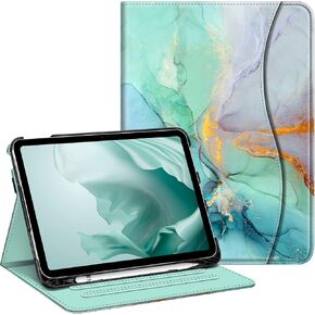 Fintie Folio Case for iPad (A16) 11th Gen 11 in, iPad 10th Generation 10.9" | Multi-Angle Viewing Protective Stand Cover, Built-in Pencil Holder & Storage Pocket, Auto Wake/Sleep, Blossom in Saudi Arabia