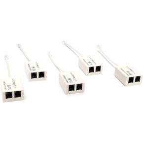THE CIMPLE CO - DSL Filter and Splitter for Landline Phones - 2-Wire/1-Line Phone Noise Filter - DSL Splitter Removes Noise for Telephones, Fax Machines, Printers, and Satellite - Ivory, 1 Pack in Kuwait