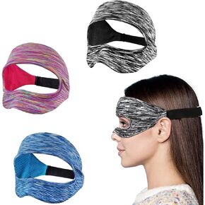 3 Packs VR Mask Cover, Eye Face Cover Breathable Sweat Band for Meta/Oculus Quest 2 Quest3, Quest Pro, PSVR2 and Virtual Reality Game. (Rainbow, Gray, Blue)