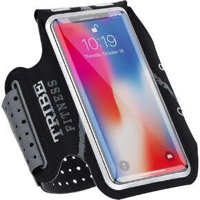 القبيلة تشغيل حامل الهاتف شارة. عصابات الذراع الرياضية للهواتف المحمولة iPhone & Galaxy للنساء والرجال والعدائين والركض والمشي والتمارين الرياضية والتمارين الرياضية. ليكرا يابانية فاخرة. تمديد الحزام وجيب المفتاح. in Kuwait