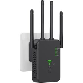 2023 Newest WiFi Extender, WiFi Booster，WiFi Repeater, Covers Up to 3000 Sq.ft and 40 Devices, 4 Antennas 360° Full Coverage,Internet Booster for Home with Ethernet Port, Quick Setup in Kuwait