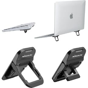 Nillkin Keyboard Riser Laptop Stand Adjustable Angles, Computer Keyboard Stand for Desk, Laptop Feet for MacBook Pro/Air, Samsung Galaxy Book Pro, HP, Lenovo,Surface,10-17 Inches Laptop, Gray