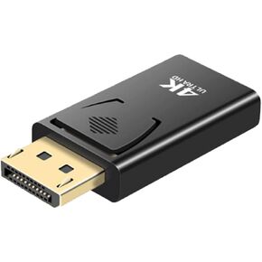 محول iJiGui DisplayPort إلى HDMI، محول 4K DP إلى HDMI مع نقل الصوت والحد الأقصى من الدقة، متوافق مع HP، HDTV، الشاشة، جهاز العرض، سطح المكتب وما إلى ذلك in Kuwait