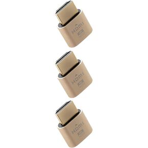 BUYMINERS.CA 4K HDMI Dummy Plug - Virtual Monitor Display Emulator, Headless Display Adapter Supports up to 3840x2160@60Hz, 1080@120Hz DVI EDID Emulator (3 Pack)
