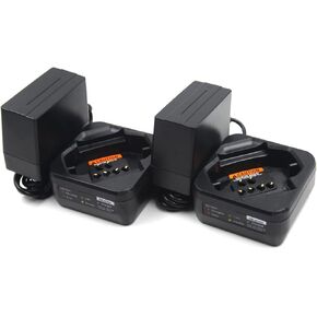 (عبوة من قطعتين) شاحن بطارية واحد PMPN4469 متوافق مع أجهزة الراديو ذات الاتجاهين من سلسلة موتورولا DTR720 DTR600 DTR700 PMPN4468A PMPN4468 in Kuwait