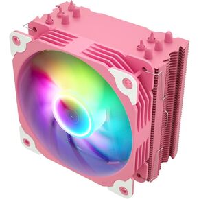 Vetroo V5 White CPU Air Cooler w/ 5 Heat Pipes 120mm PWM Processor Cooler for Intel LGA 1700/1200/115X AMD Ryzen AM4 w/Addressable RGB Lighting Sync