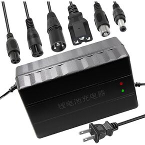 شاحن بطارية Tnvodejo 54.6V 2A Li-ion شاحن بطارية متعدد المقابس 13S 48V
