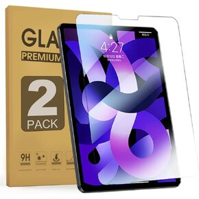 ZenRich [2Pack] Tempered Glass Screen Protector for iPad Air 5th Gen 2022/Air 4th Gen10.9/iPad Pro 11 inch with Anti Blue Light and Anti-Glare Screen Film for Pencil/Face ID Compatible