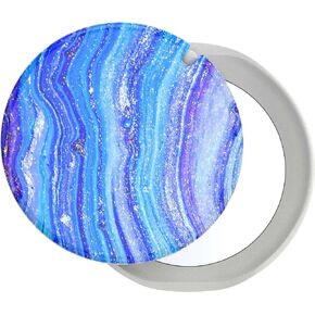 PopSockets PopGrip Mirror - Expanding Stand and Grip with a Swappable Top for Smartphones and Tablets - Aluminum Brushed Gold