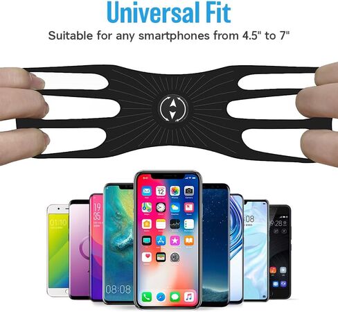 ZC GEL Running Phone Holder, Comfortable & 360° Rotatable Phone Armband (Headphone/Key/Card Holder) Fits All 4.5"-7" Smartphones, Perfect Arm Phone Holder for Running Jogging Walking Cycling Workout in Kuwait