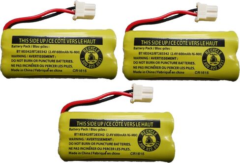 JustGreatDealz Battery BT183342 / BT283342 for Vtech ATT Cordless Telephones CS6114 CS6419 CS6719 EL52300 CL80111 in Kuwait