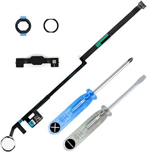 First Choose Home Button Replacement for iPad 10.2" 2019/2020 iPad 7/8 (A2197, A2198, A2200, A2270, A2428, A2429, A2430) Incl Flex Cable Connector and Screwdriver in Saudi Arabia