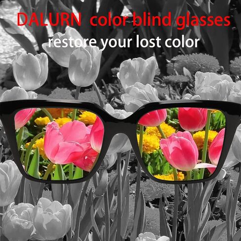 DALURN Color Blind Glasses Men ALL Colorblind Glasses for Men and Red/Green Color Blind Glasses in Kuwait
