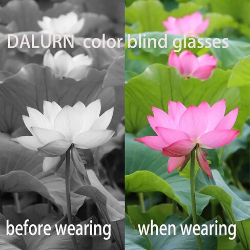 DALURN Color Blind Glasses Men ALL Colorblind Glasses for Men and Red/Green Color Blind Glasses in Kuwait
