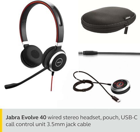 Jabra Evolve 40 Replacement Headset Stereo 14401-10 in Kuwait