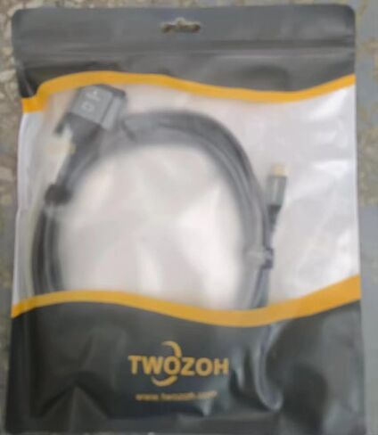 كابل Twozoh Micro HDMI إلى VGA بطول 6.6 قدم، مطلي بالذهب ومضفر Micro HDMI VGA (ذكر إلى ذكر) يدعم 1080P 720p متوافق مع الكمبيوتر المحمول وجهاز العرض والتلفزيون عالي الدقة in Kuwait