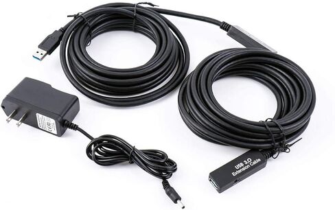 25Feet Active USB 3.0 extension cable,Long USB Extension Cord A-Male A-Female,With Expansion Chipset Signal Boosters, Compatible With Oculus Quest 3,VR, Xbox, PS4, Webcam,etc. in Kuwait