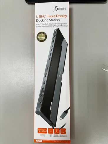 j5create USB C Docking Station- Supports up to 3 Displays Simultaneously | HDMI, DisplayPort, VGA, 100W PD Fast Charging, Gigabit Ethernet | Comes with Type C Cable Compartment (JCD543) in Saudi Arabia