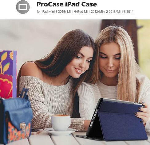 ProCase Folio Case for iPad mini 5th Generation 2019 & Mini 4 3 2 1 -Black in Kuwait
