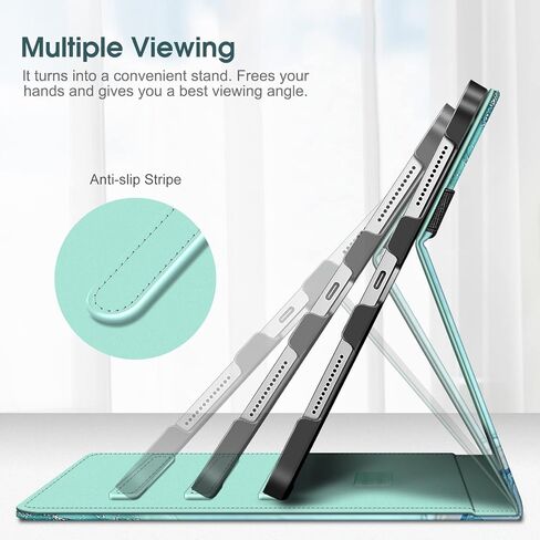 Fintie Folio Case for iPad (A16) 11th Gen 11 in, iPad 10th Generation 10.9" | Multi-Angle Viewing Protective Stand Cover, Built-in Pencil Holder & Storage Pocket, Auto Wake/Sleep, Blossom in Kuwait