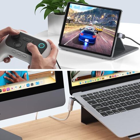 yootech 90 درجة USB C إلى USB محول 2 حزمة، محول USB C الزاوية اليمنى، نوع C إلى USB-A 3.0 موصل محول لجهاز MacBook Pro Air iMac، iPad Pro Mini 6، Galaxy S22 وUSB-A كابل محور القرص الصلب الماوس in Kuwait