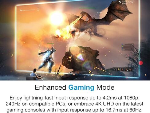 جهاز عرض Optoma UHD35STx قصير المدى للألعاب والترفيه المنزلي بدقة 4K UHD 3,600 لومن لعرض الأضواء، معدل تحديث 240 هرتز ووقت استجابة منخفض للغاية يبلغ 4 مللي ثانية in Kuwait