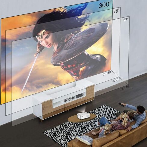 جهاز عرض Artlii Enjoy2 مع واي فاي وبلوتوث، جهاز عرض صغير، جهاز عرض محمول، عصي تلفزيون متدفقة، iOS، أندرويد in Kuwait