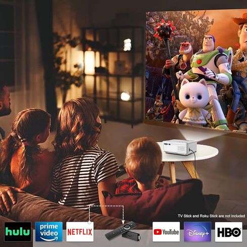 جهاز عرض Artlii Enjoy2 مع واي فاي وبلوتوث، جهاز عرض صغير، جهاز عرض محمول، عصي تلفزيون متدفقة، iOS، أندرويد in Kuwait