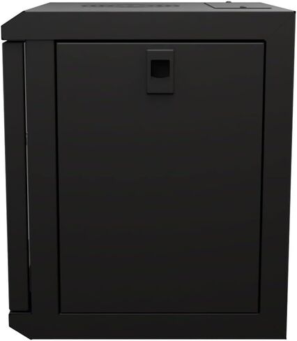 NavePoint 6U 10 Inch Network Server Cabinet, 11.8 inch Deep, Glass Door, Black, Wall Mountable, 2 x Shelves, 1 x Blank Panel in Saudi Arabia