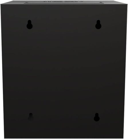 NavePoint 6U 10 Inch Network Server Cabinet, 11.8 inch Deep, Glass Door, Black, Wall Mountable, 2 x Shelves, 1 x Blank Panel in Saudi Arabia