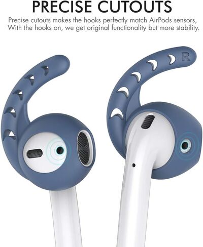AhaStyle 3 Pairs AirPods Ear Hooks Cover Silicone EarPods Tips Accessories in Kuwait