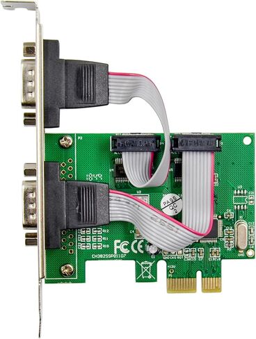 بطاقة محول وحدة تحكم المضيف التسلسلي DriverGenius بمنفذين PCI Express PCIe RS232 - PCIe إلى Serial DB9 متوافقة مع نظامي التشغيل Windows وLinux in Kuwait