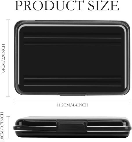 During SD Card Holder Shockproof, Metal Waterproof Memory Card Case for SD SDHC MMC Micro SD TF Cards，8 Large 8 Small Indentations in Kuwait