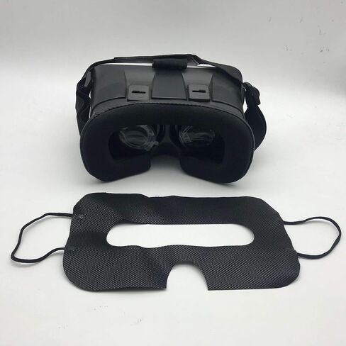 100 Pack Disposable Sanitary Eye Covers - Compatible with HTC Vive Pro/PS VR/Gear VR/Oculus Rift Go & More - White in Kuwait