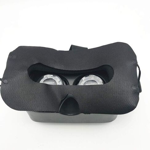 100 Pack Disposable Sanitary Eye Covers - Compatible with HTC Vive Pro/PS VR/Gear VR/Oculus Rift Go & More - White in Kuwait