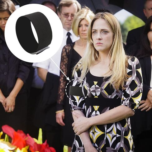 Petyoung 15PCS Black Arm Band, Elastic Adjustable Sports Armband for Respect Funeral Mourning Sport Team Football and Working Out in Kuwait