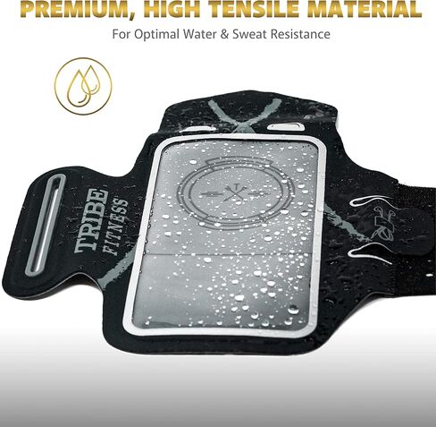 القبيلة تشغيل حامل الهاتف شارة. عصابات الذراع الرياضية للهواتف المحمولة iPhone & Galaxy للنساء والرجال والعدائين والركض والمشي والتمارين الرياضية والتمارين الرياضية. ليكرا يابانية فاخرة. تمديد الحزام وجيب المفتاح. in Kuwait