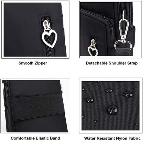 Women Crossbody Cell Phone Purse Wristband Sport Armband Wallet Bag Zipper Nylon Handbags in Kuwait