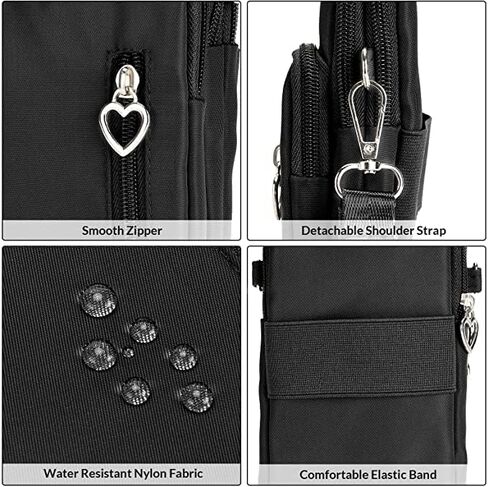 Women Crossbody Cell Phone Purse Wristband Sport Armband Wallet Bag Zipper Nylon Handbags in Kuwait