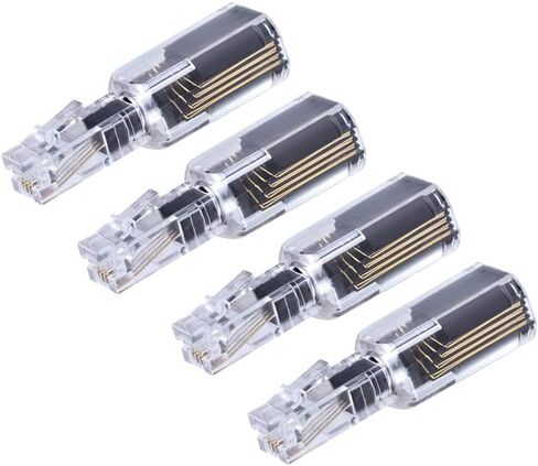 (Value Pack of 4 360° Phone Cord Detangler Landline Telephone Extended Rotating Black in Saudi Arabia