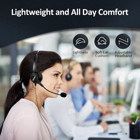 AGPtek® Call Center Dialpad Headset Telephone with Tone Dial Key Pad & REDIAL in Saudi Arabia