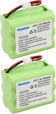 Kastar 2-Pack 7.2V 2300mAh Ni-MH بطارية بديلة لـ 10-000009-001، 10000009-001، 10000009001، 10-000013-001، 10000013-001، 10000013001، Golden Power 6MR2000AAY4Z، القوة الذهبية الجزء رقم: 228844 in Kuwait