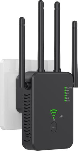 2023 Newest WiFi Extender, WiFi Booster，WiFi Repeater, Covers Up to 3000 Sq.ft and 40 Devices, 4 Antennas 360° Full Coverage,Internet Booster for Home with Ethernet Port, Quick Setup in Kuwait