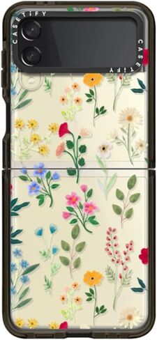 حافظة CASETiFY Impact لهاتف سامسونج جالاكسي Z Flip 3 - PP-0008 - أسود شفاف in Kuwait